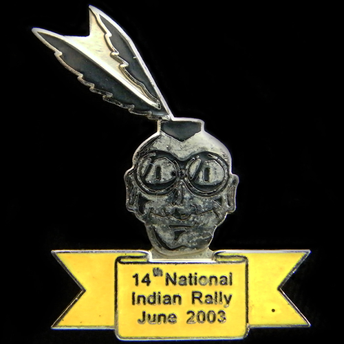 National Indian Rally Pin Badge