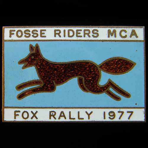 Fox Rally pin badge