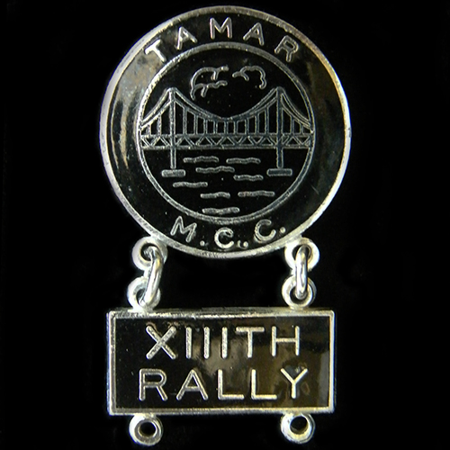 Tamar Rally pin badge