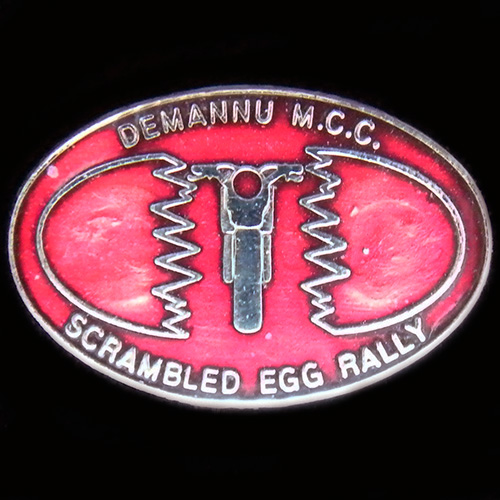 Scrambled Egg Rally pin badge