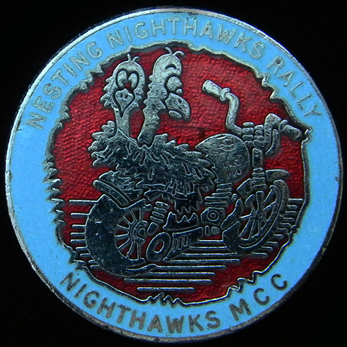 Nesting Nighthawks Rally pin badge