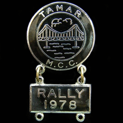 Tamar Rally pin badge