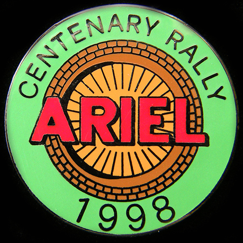 Ariel Rally pin badge