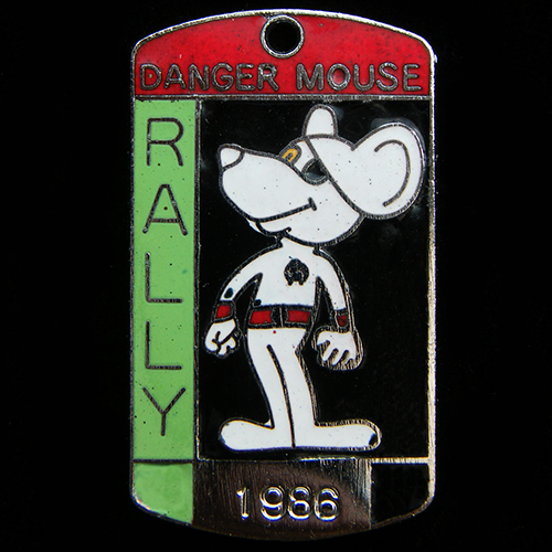 Danger Mouse Rally pin badge