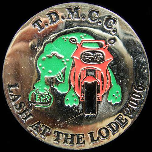 Lash at the Lodge Rally pin badge