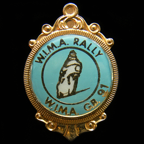 Women's International Motorcycle Association Rally pin badge