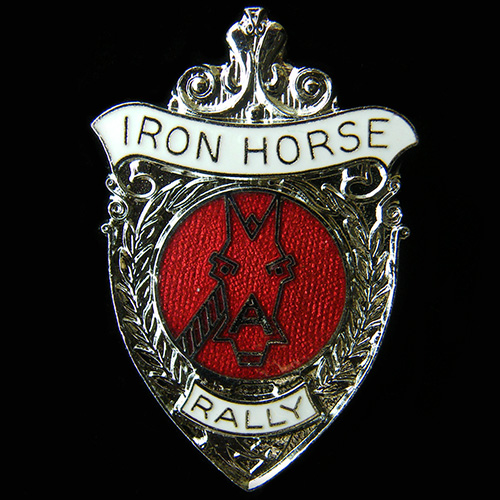 Iron Horse Rally pin badge