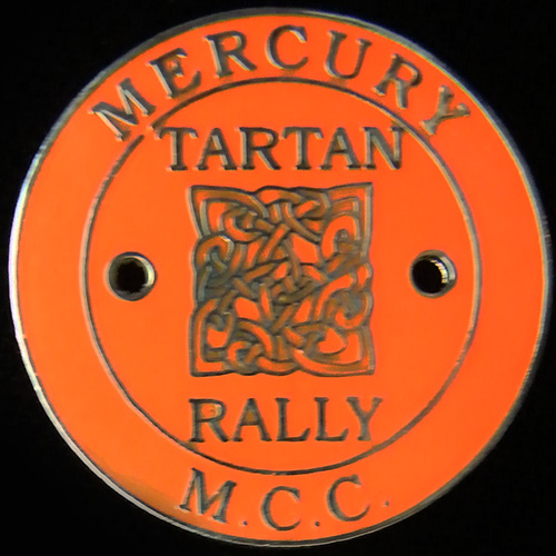 Tartan Rally pin badge