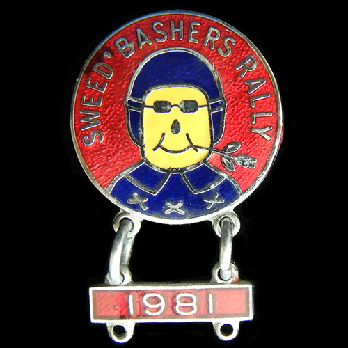 Sweed' Bashers Rally pin badge