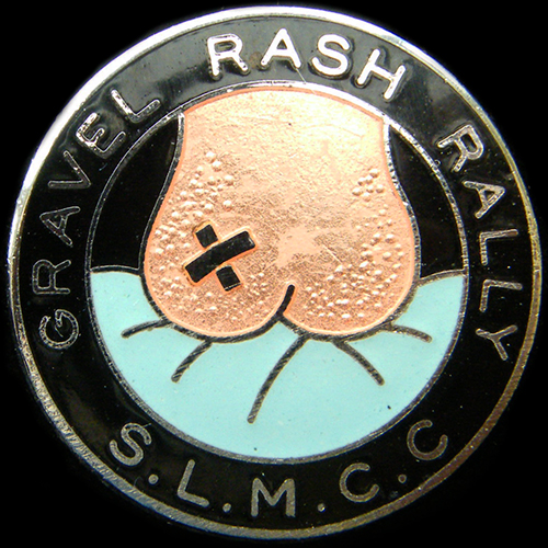 Gravel Rash Rally pin badge