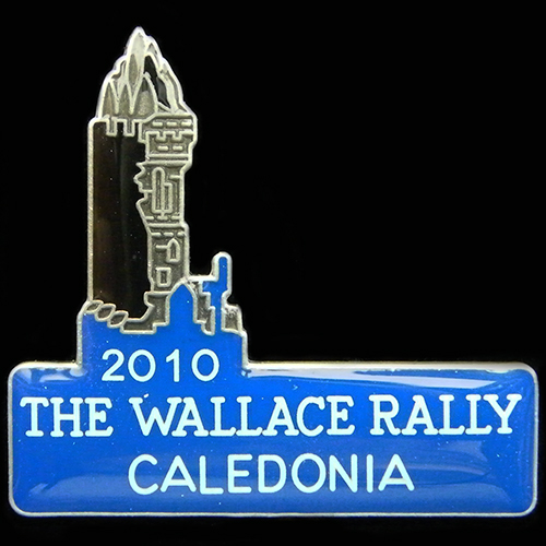 Wallace Rally pin badge