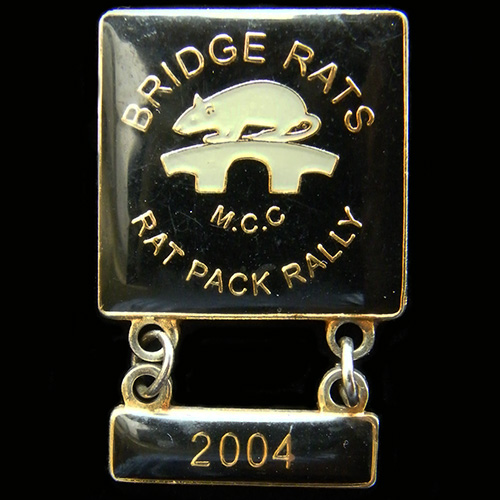 Rat Pack Rally Lapel Badge