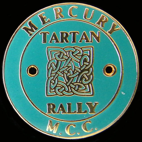 Tartan Rally pin badge