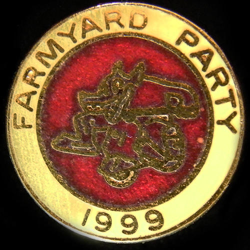 Farmyard Party Rally pin badge