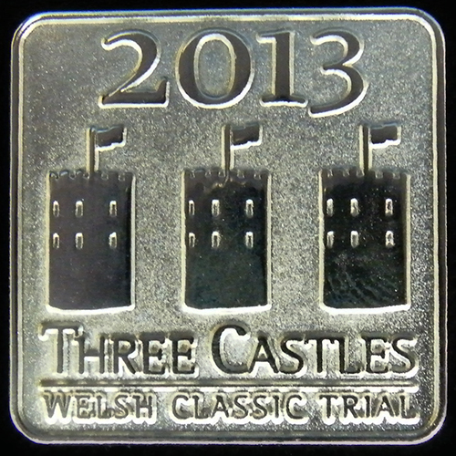 Three Castles Rally pin badge