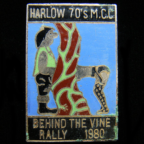 Behind the Vine Rally pin badge