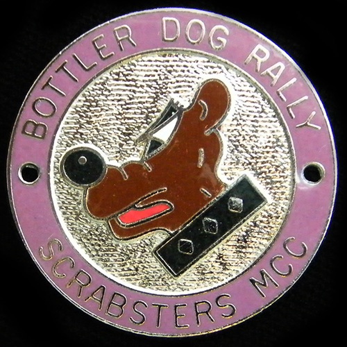 Bottler Dog Rally pin badge