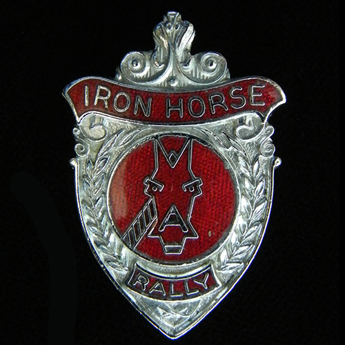 Iron Horse Rally pin badge