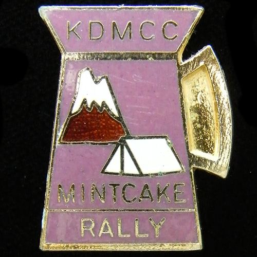 Mintcake Rally pin badge