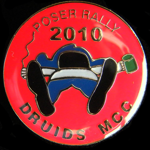 Poser Rally pin badge