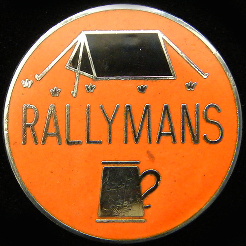 Rallymans Rally pin badge