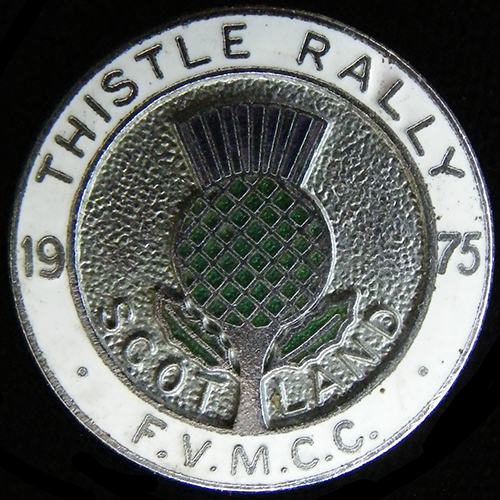 Thistle Rally pin badge