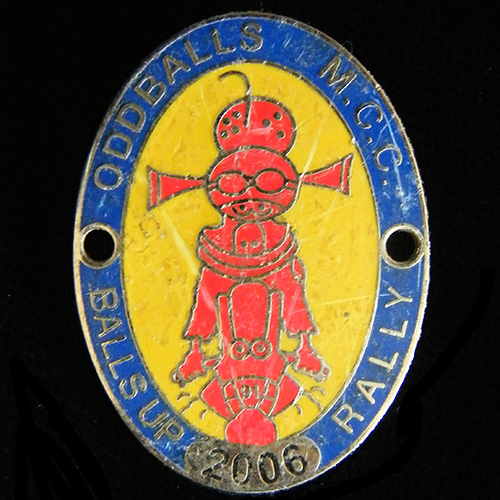 Balls Up Rally pin Badge