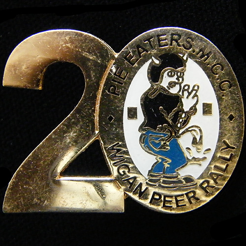 Wigan Peer Rally pin badge