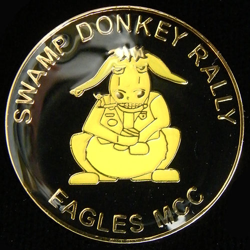 Swamp Donkey Rally pin badge