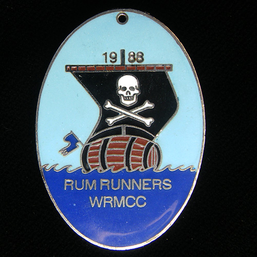 Rum Runners Rally pin badge
