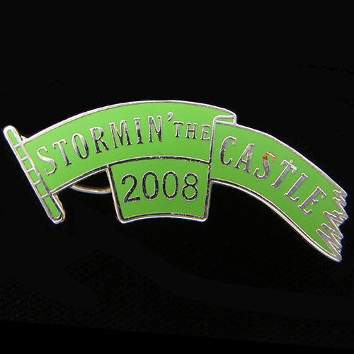 Stormin' the Castle Rally pin badge