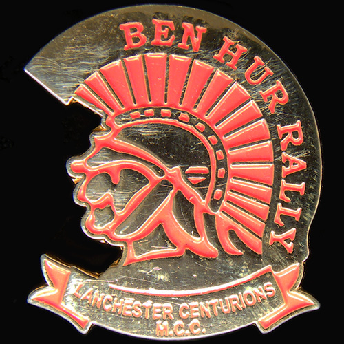Ben Hur Rally pin badge