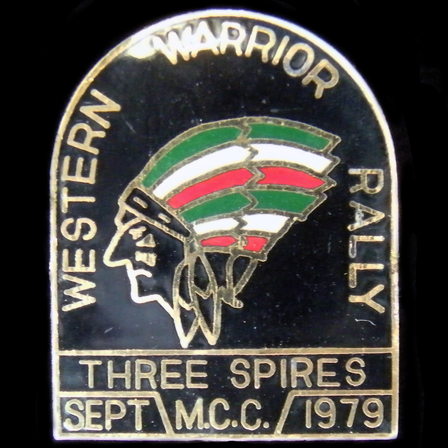Western Warrior Rally pin badge