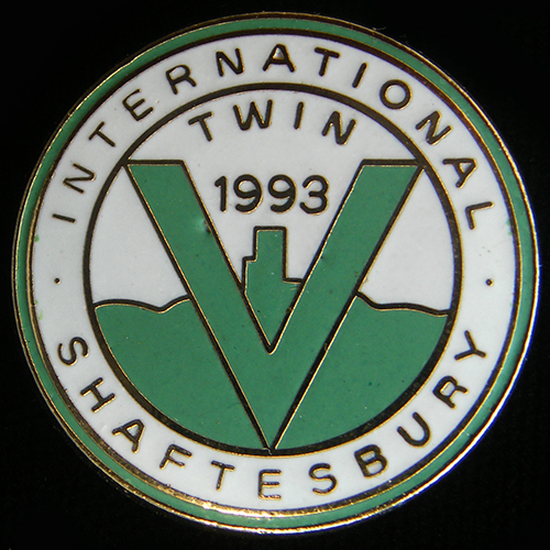 International V Twin Rally pin badge