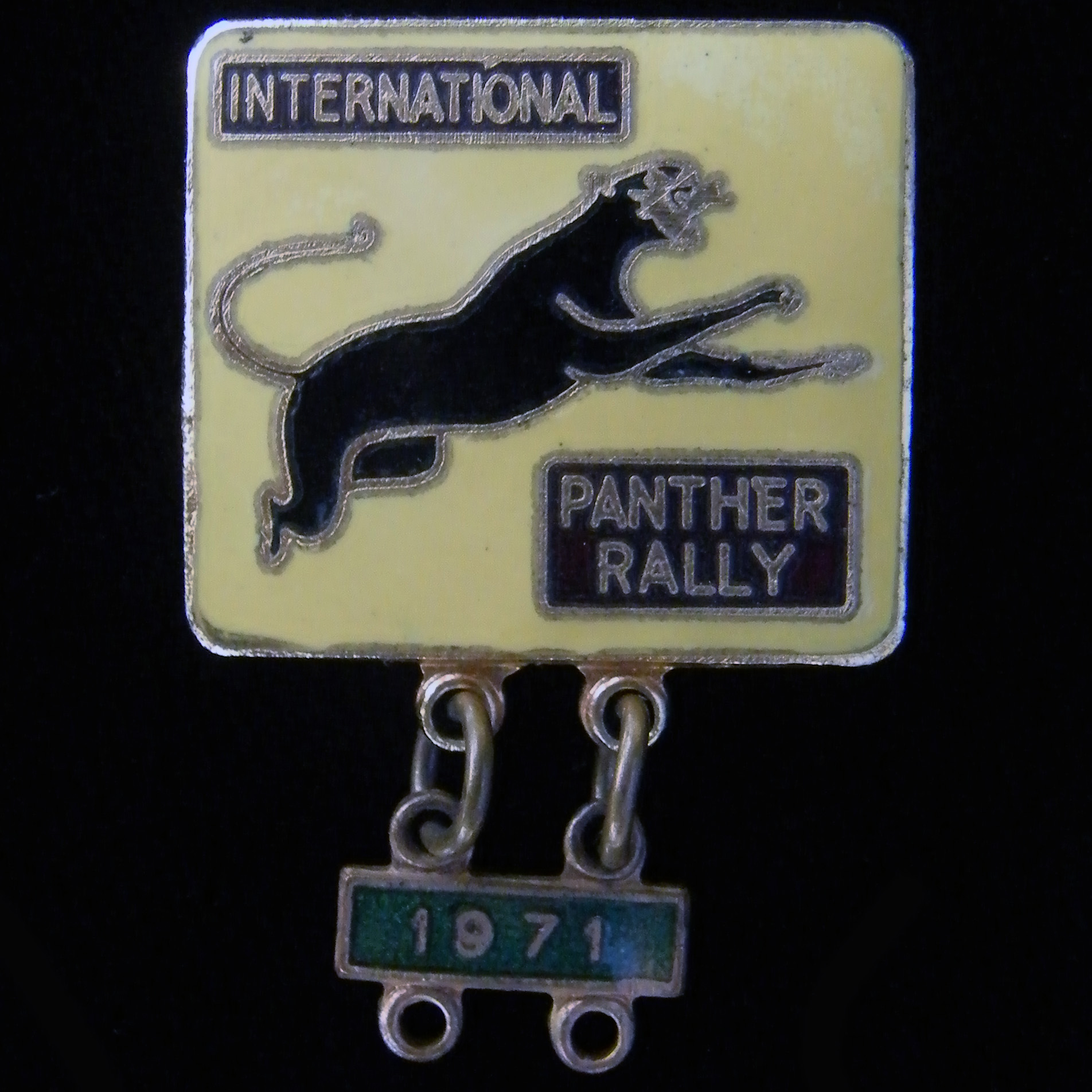 Panther International Rally pin badge 