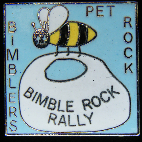 Bimble Rock Rally pin badge