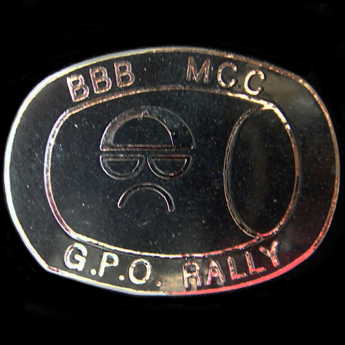 G.P.O. Rally Lapel badge