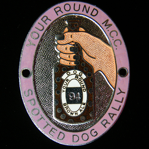 Spotted Dog Rally pin badge