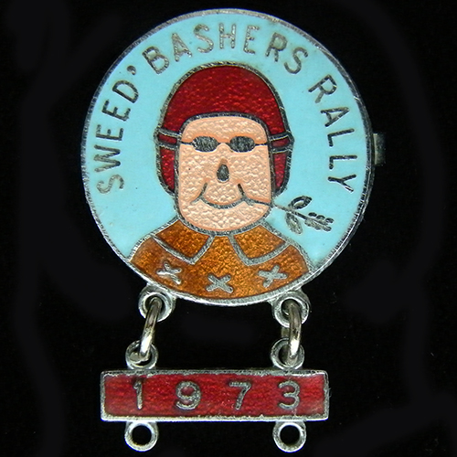 Sweed' Bashers Rally pin badge