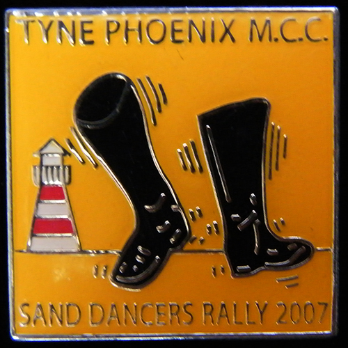 Sand Dancers Rally pin badge