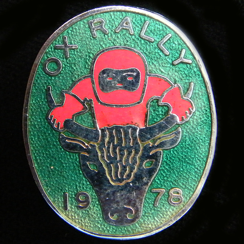 Ox Rally pin badge