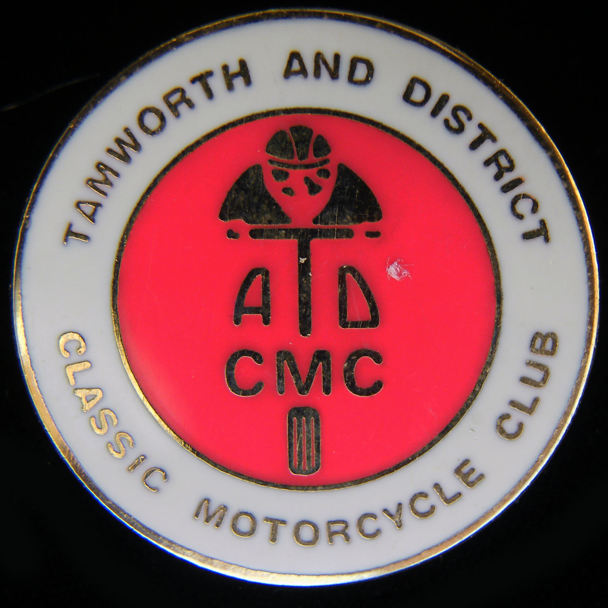 Tamworth and District Classic Motorcycle Club pin badge