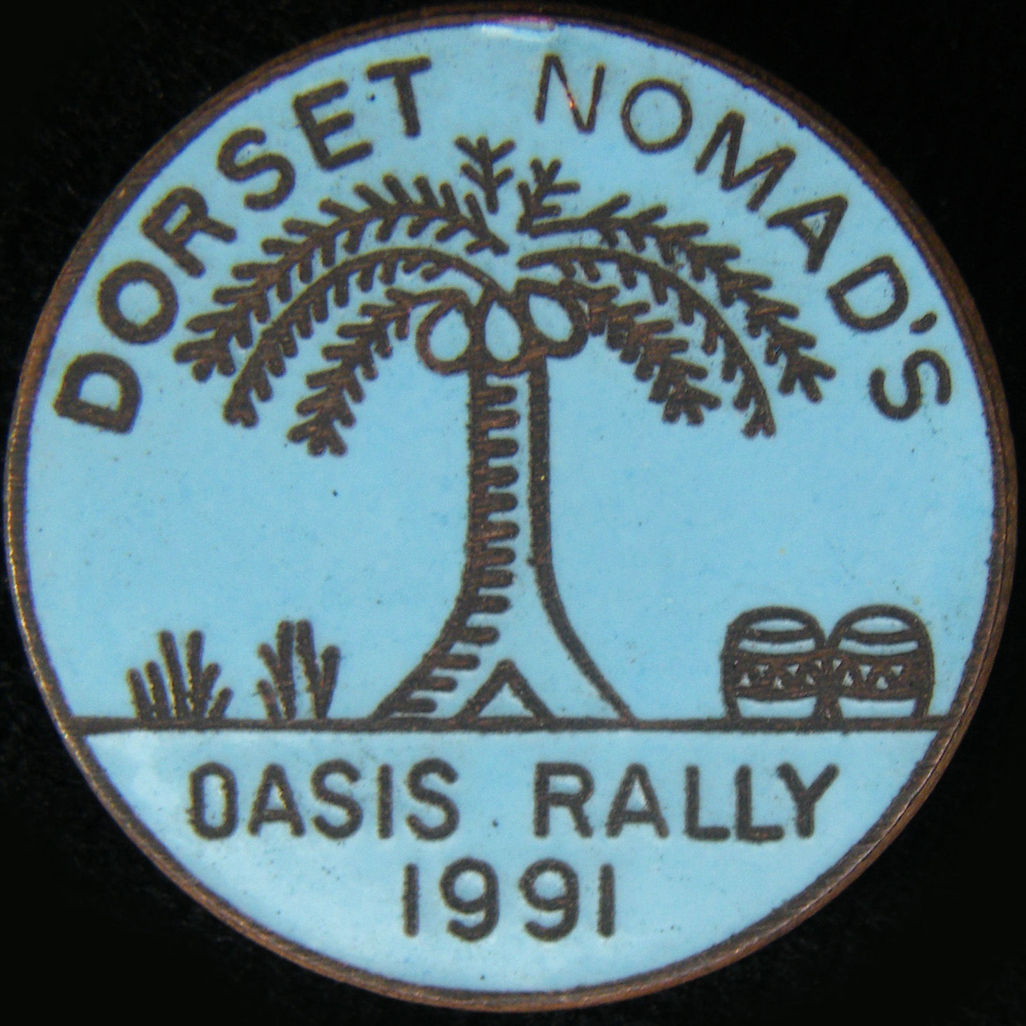 Oasis Rally Pin Badge 