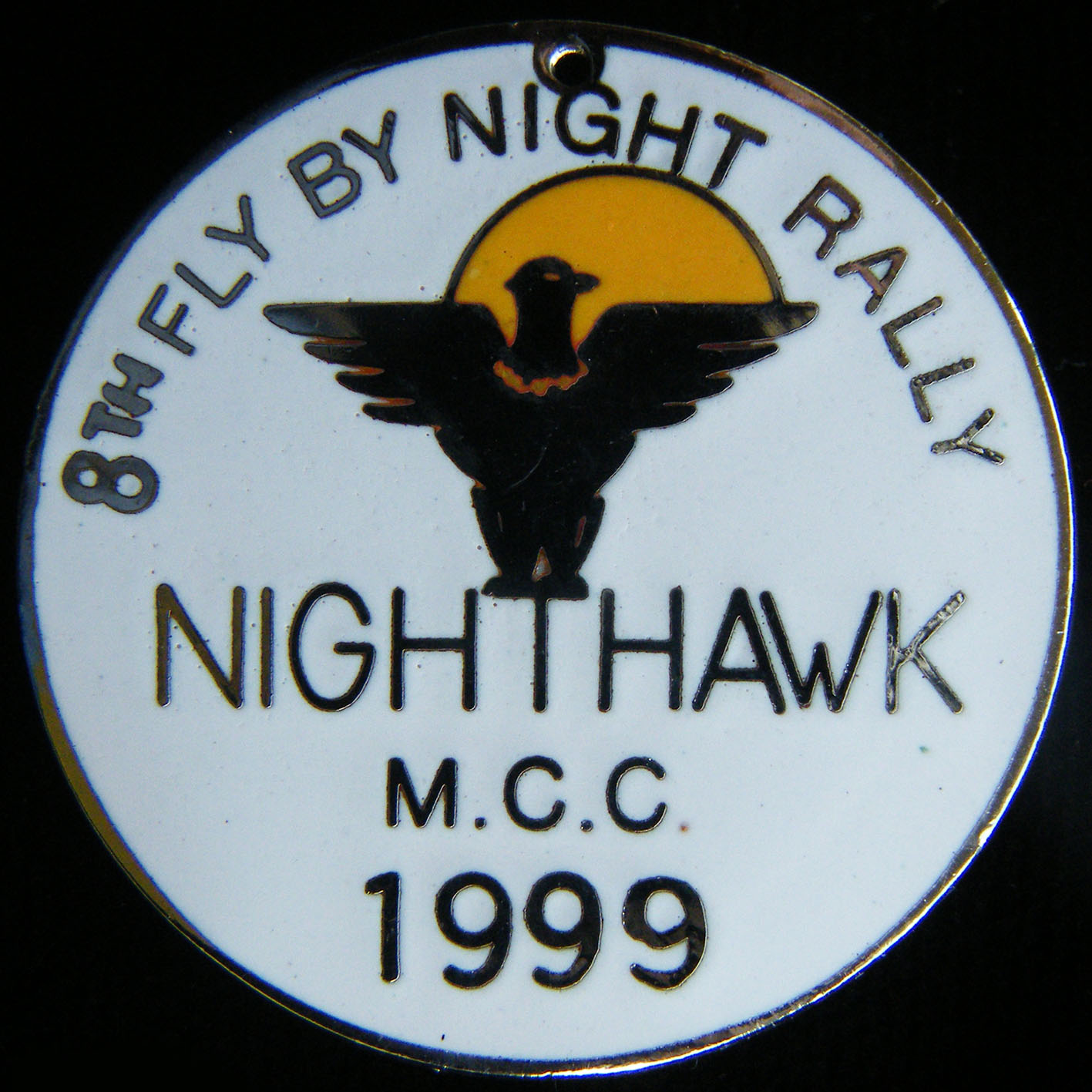 Fly by Night Rally pin badge