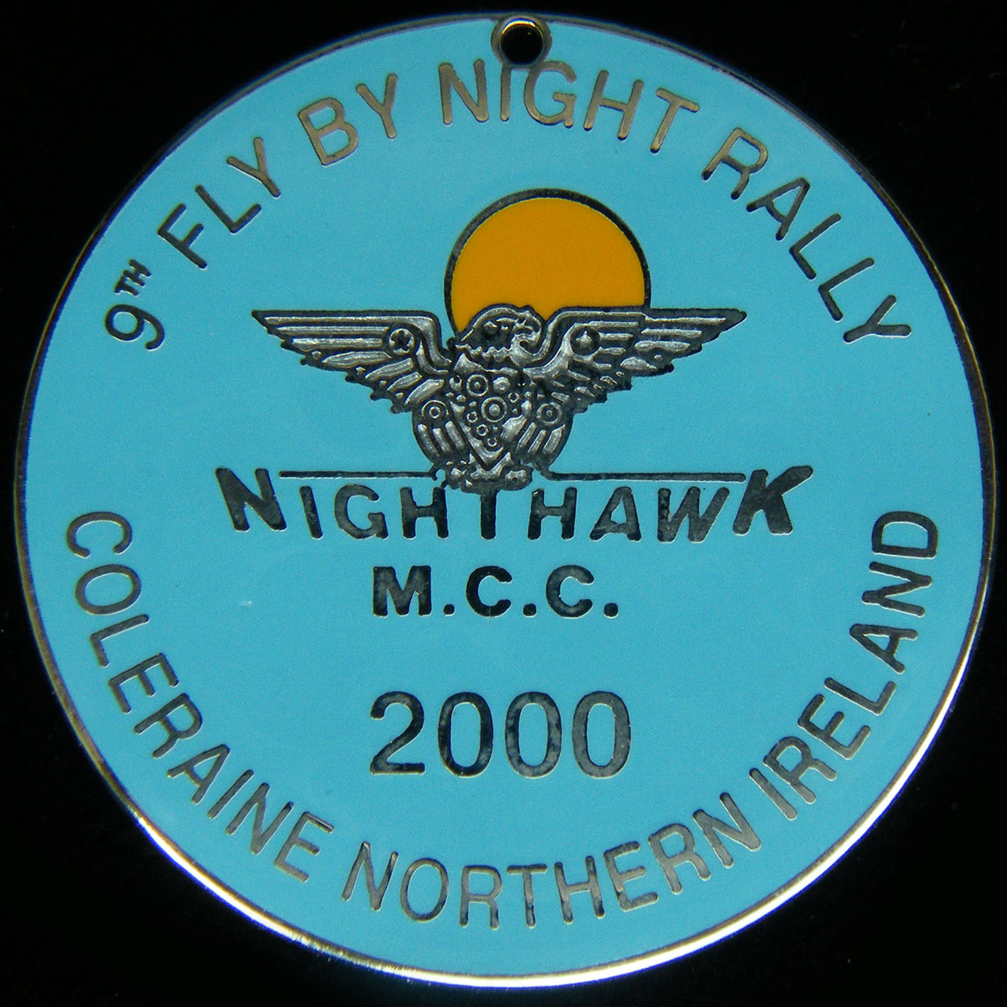 Fly by Night Rally pin badge
