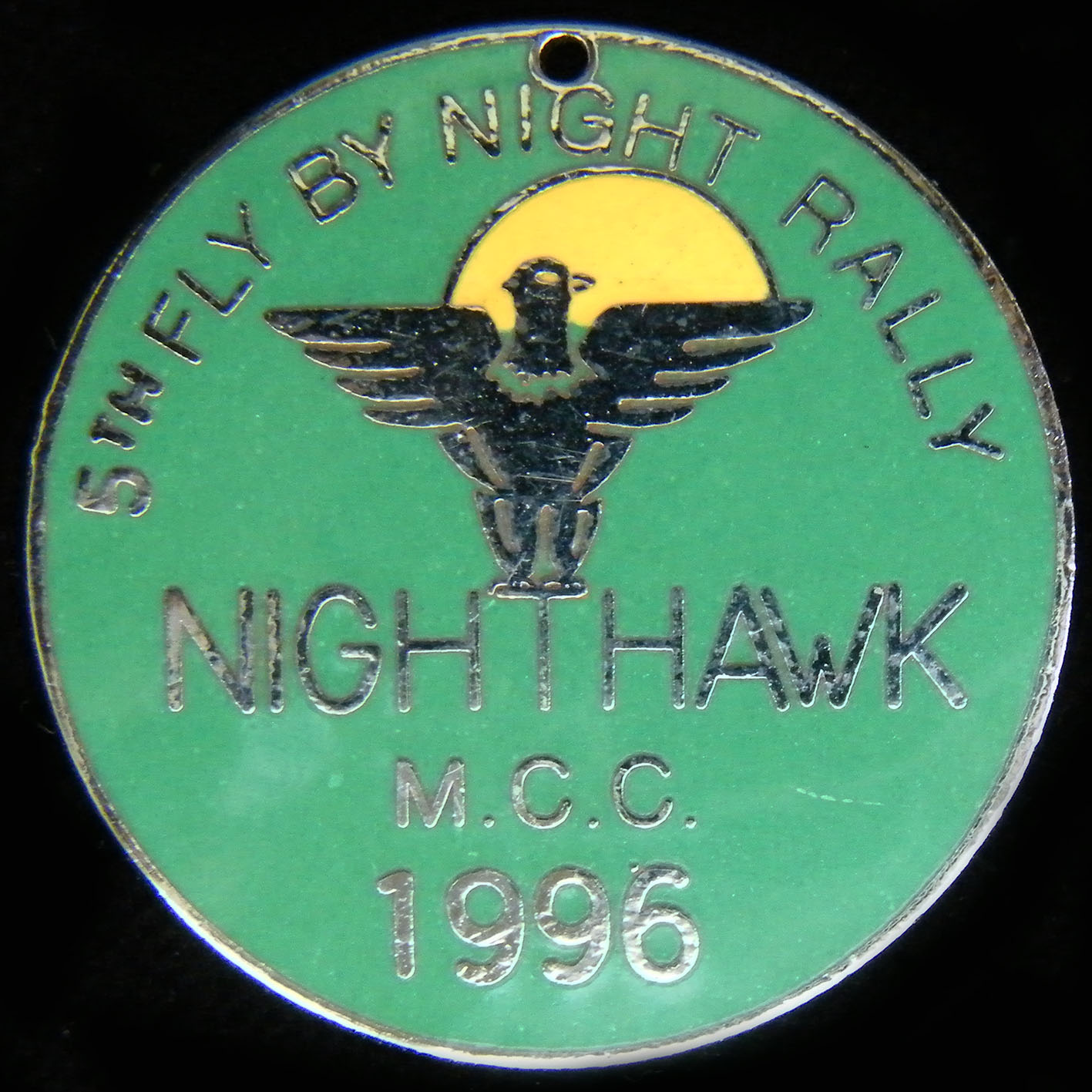 Fly by Night Rally pin badge