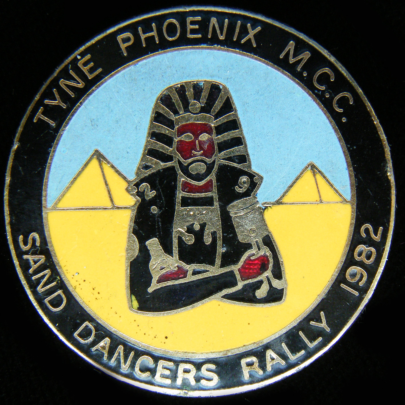 Sand Dancers Rally pin badge