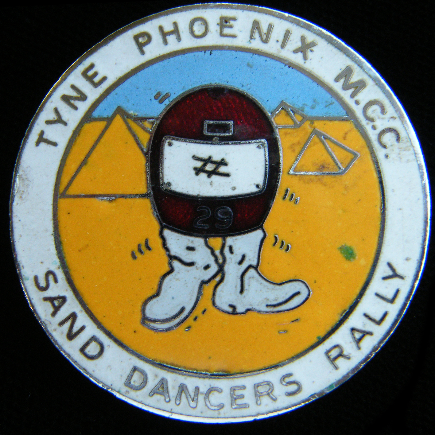Sand Dancers Rally pin badge