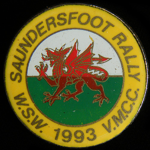 Saundersfoot Rally pin badge
