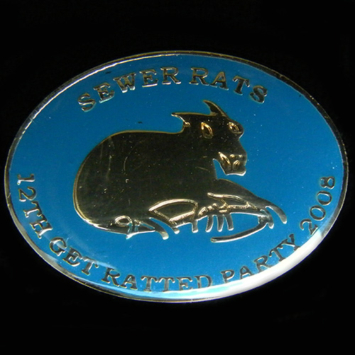 Get Ratted Party pin badge